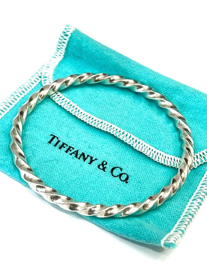 TIFFANY &amp; CO. TWIST BANGLE BRACELET