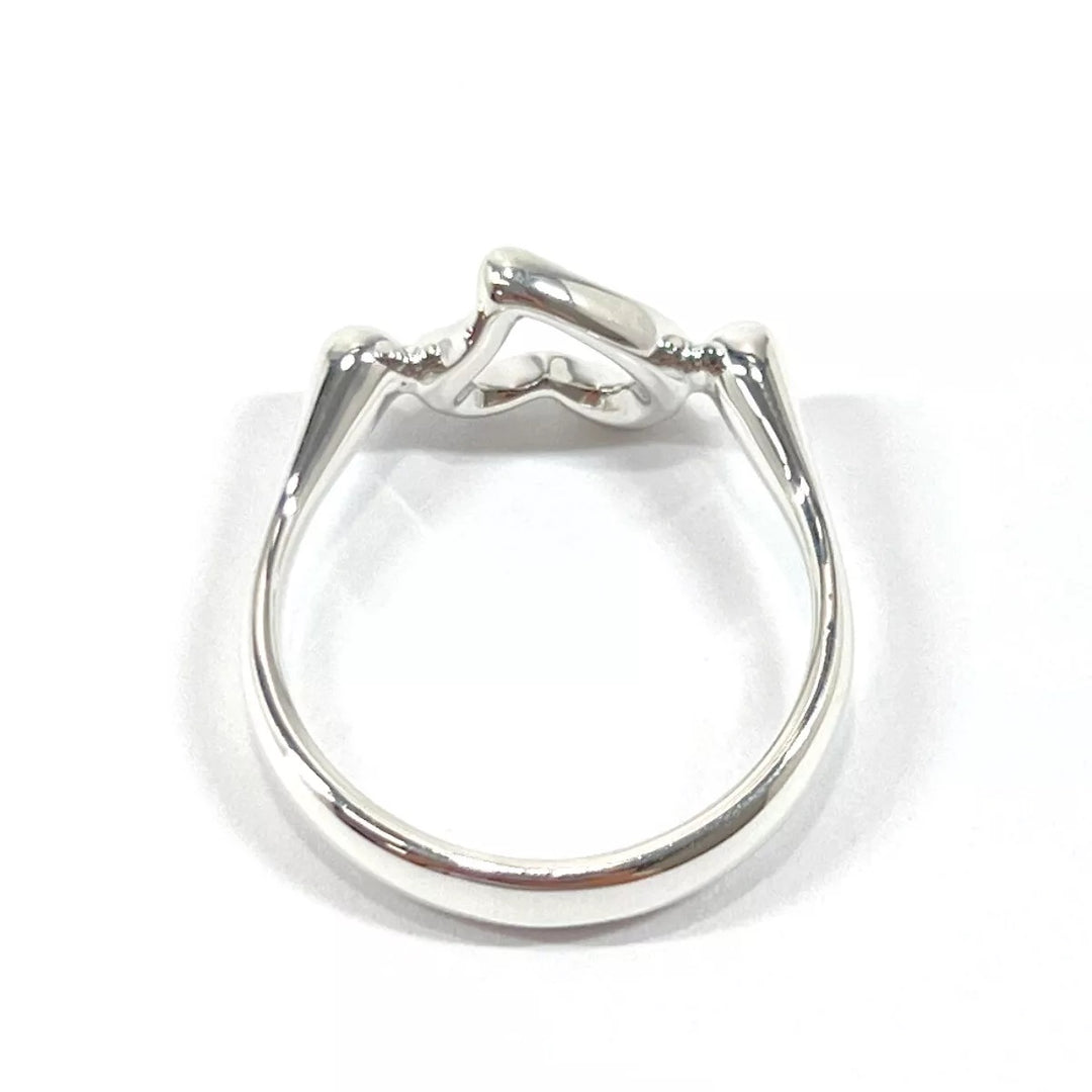 TIFFANY &amp; CO. OPEN HEART ELSA PERETTI STERLING SILVER RING