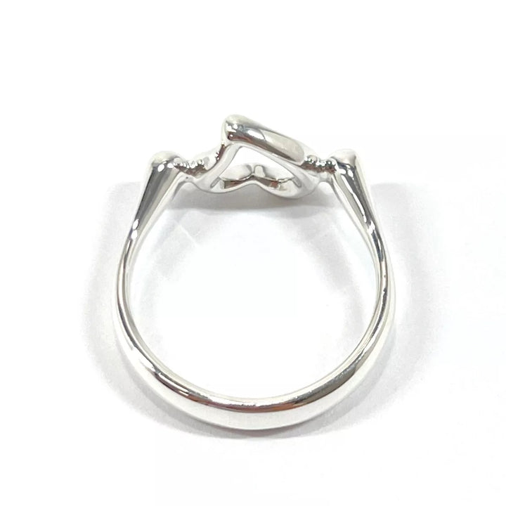 TIFFANY &amp; CO. OPEN HEART ELSA PERETTI STERLING SILVER RING
