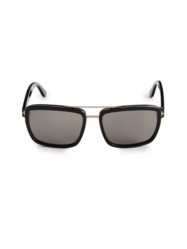 TOM FORD ANDRES PALLADIUM BROWN LENSES SUNGLASSES