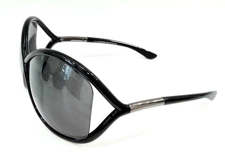 TOM FORD BLACK SMOKE FRAME GRADIENT TINT WHITNEY SUNGLASSES