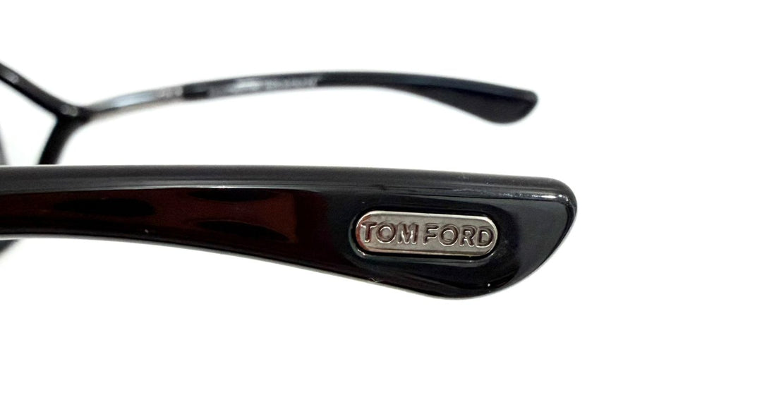 TOM FORD BLACK SMOKE FRAME GRADIENT TINT WHITNEY SUNGLASSES