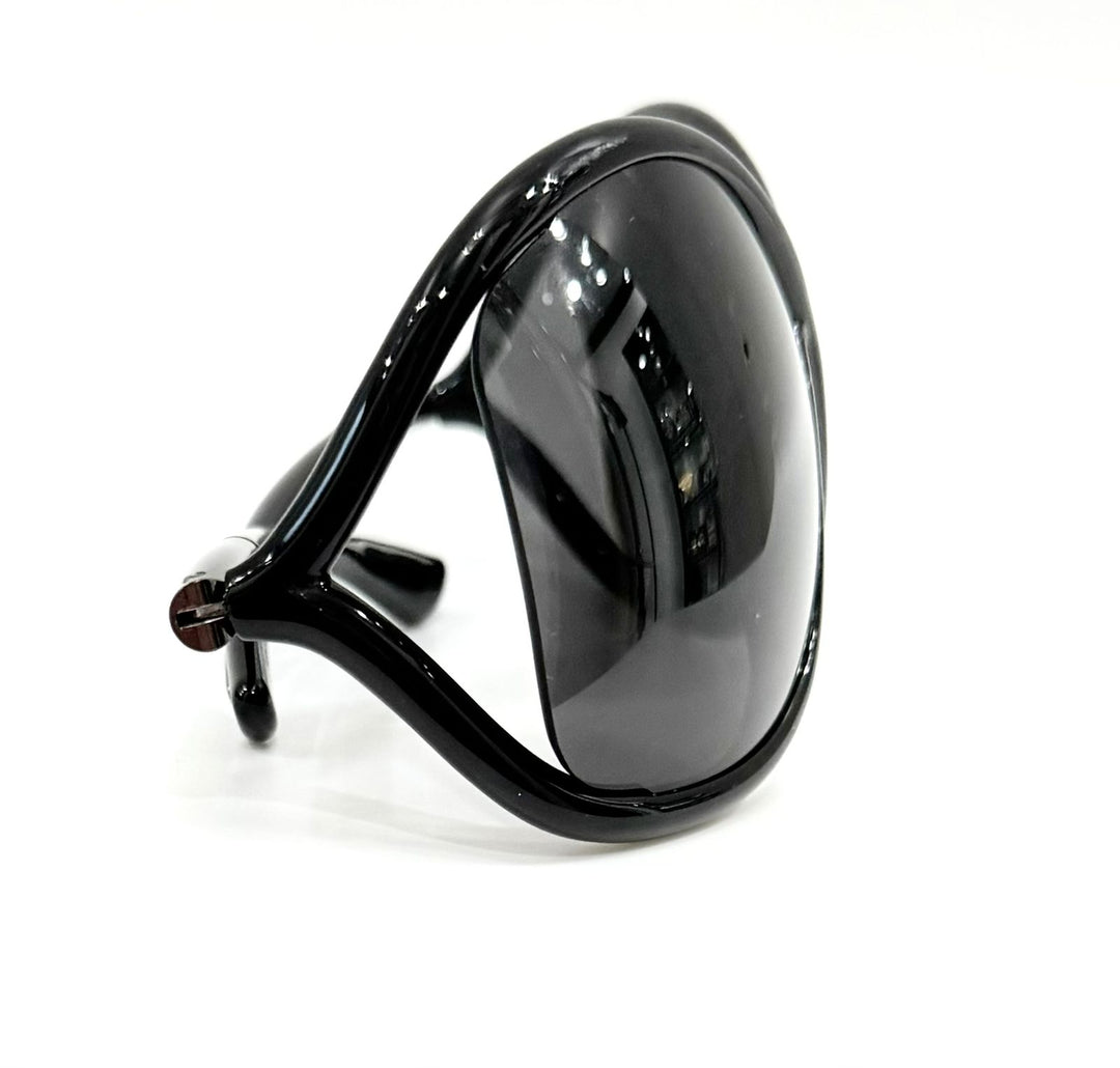 TOM FORD BLACK SMOKE FRAME GRADIENT TINT WHITNEY SUNGLASSES