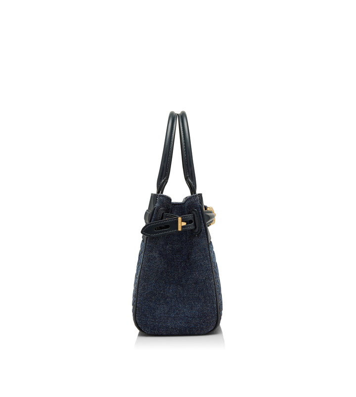 TOM FORD CROC EMBOSSED LEATHER WHITNEY SMALL BAG