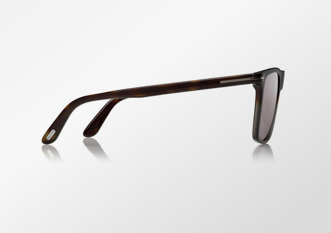TOM FORD FLETCHER 57MM SQUARE SUNGLASSES