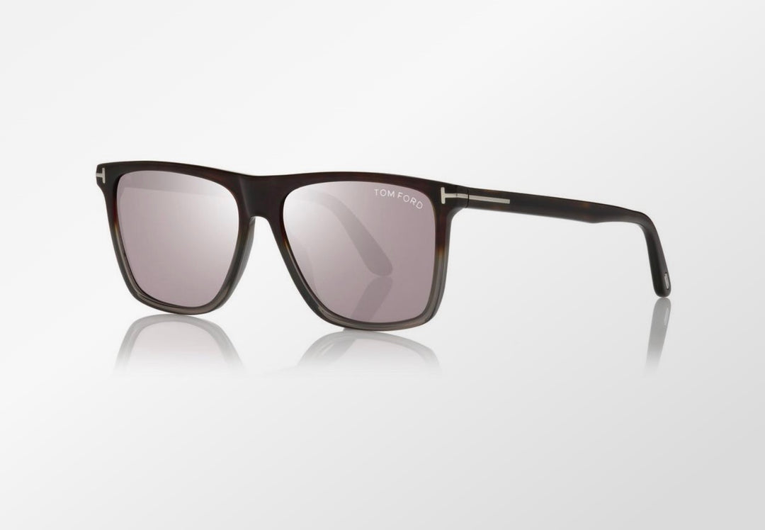 TOM FORD FLETCHER 57MM SQUARE SUNGLASSES