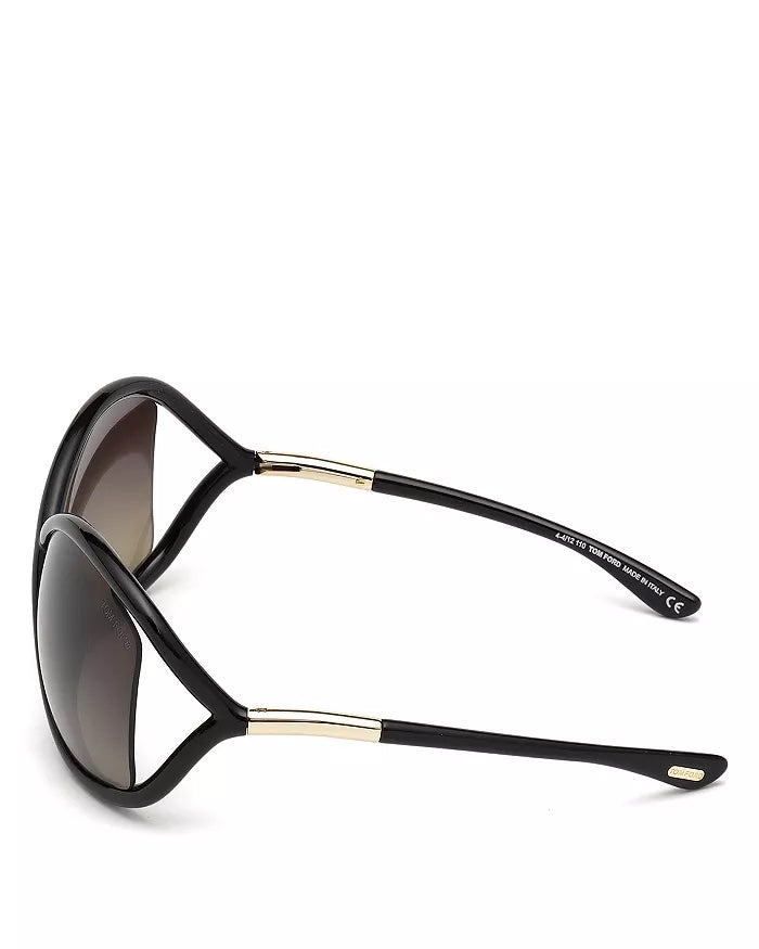 TOM FORD POLARIZED WHITNEY OVERSIZED SUNGLASSES