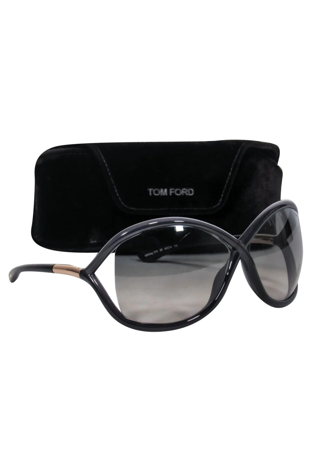 TOM FORD POLARIZED WHITNEY OVERSIZED SUNGLASSES