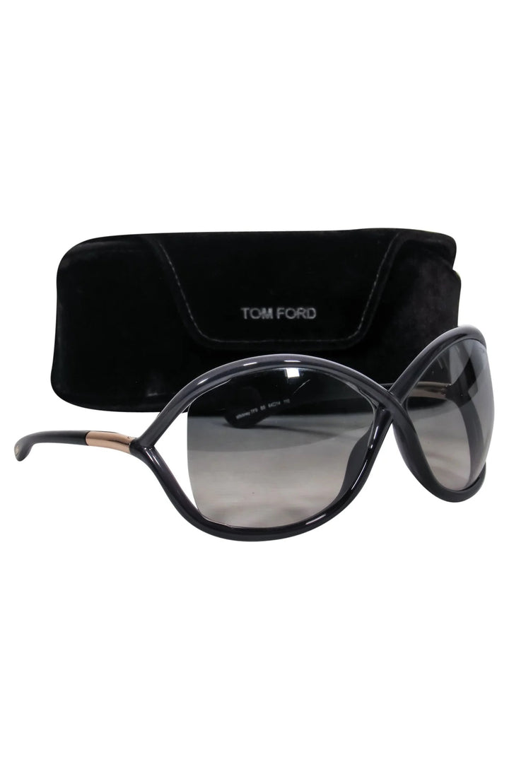 TOM FORD POLARIZED WHITNEY OVERSIZED SUNGLASSES