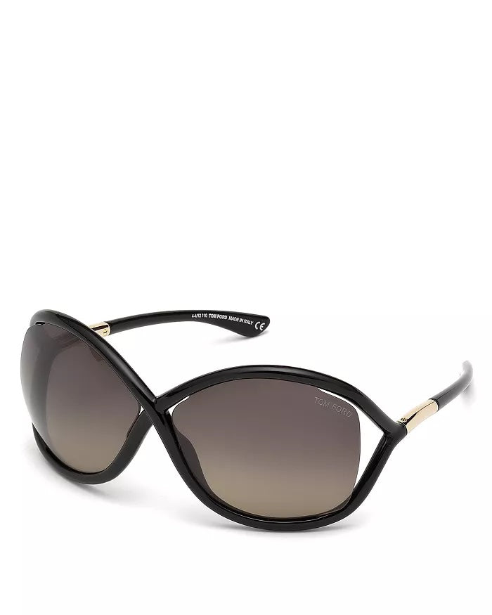TOM FORD POLARIZED WHITNEY OVERSIZED SUNGLASSES