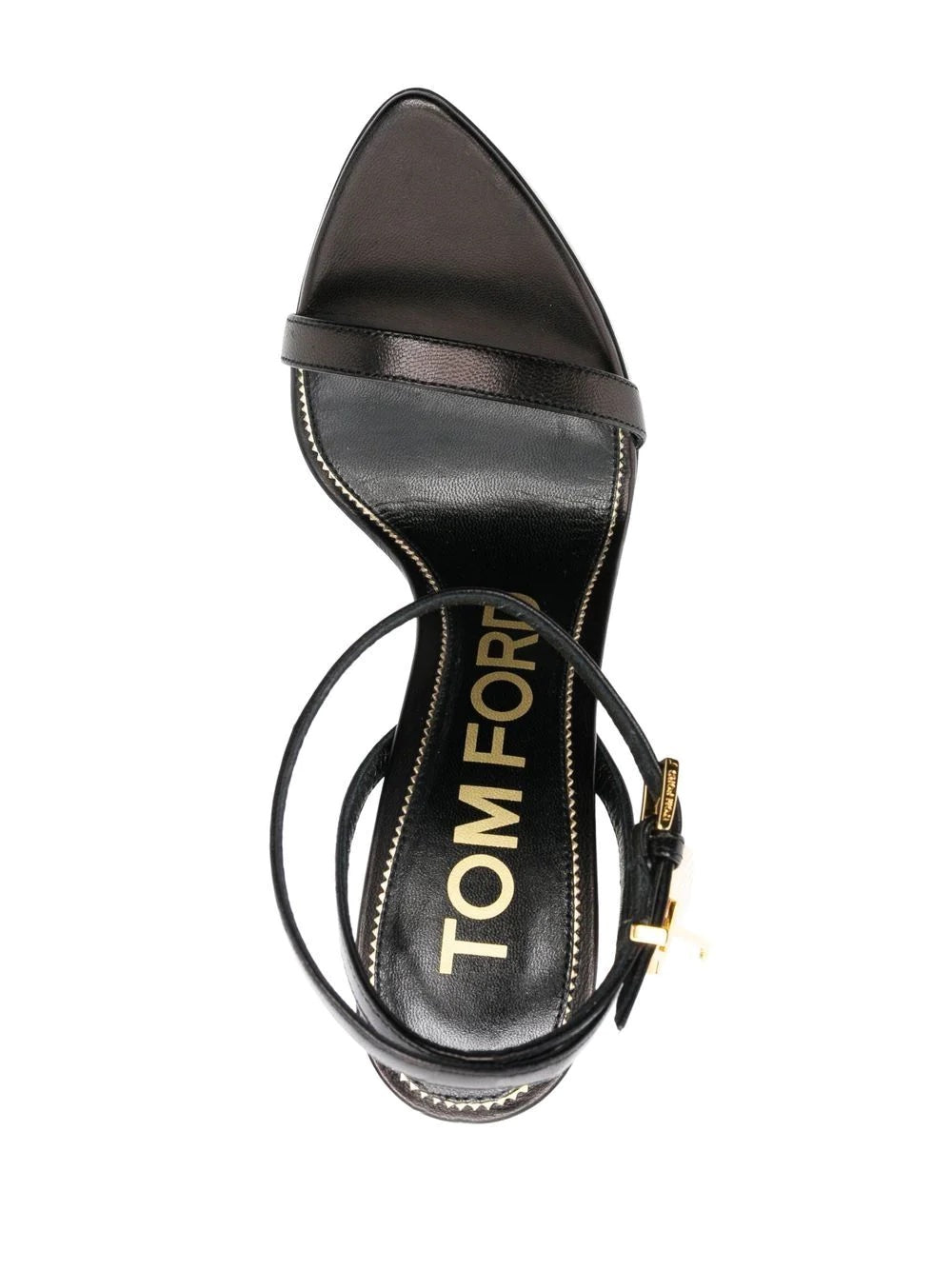 TOM FORD PADLOCK 120MM LEATHER SANDALS
