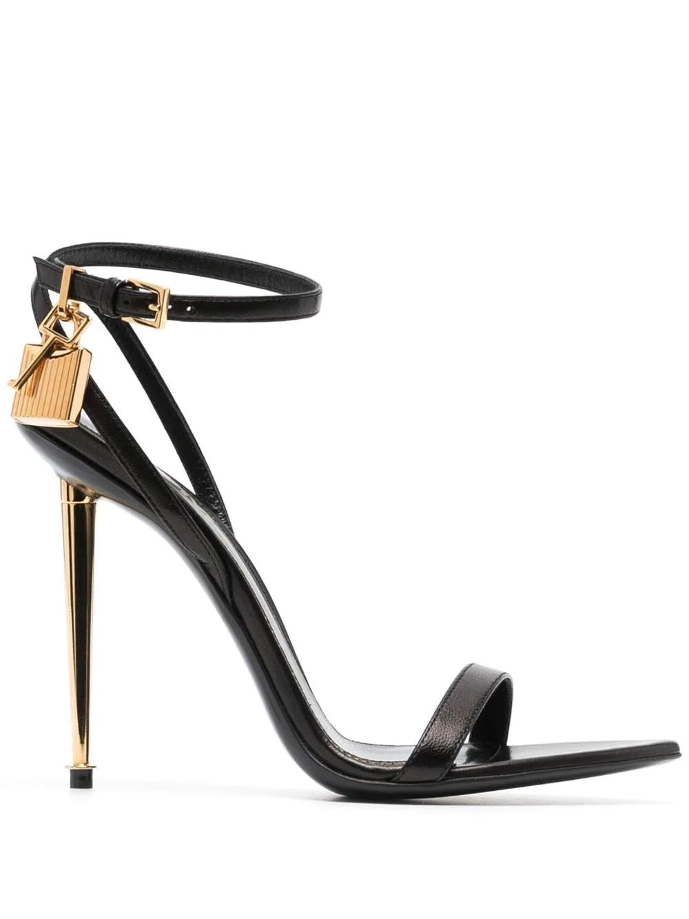 TOM FORD PADLOCK 120MM LEATHER SANDALS