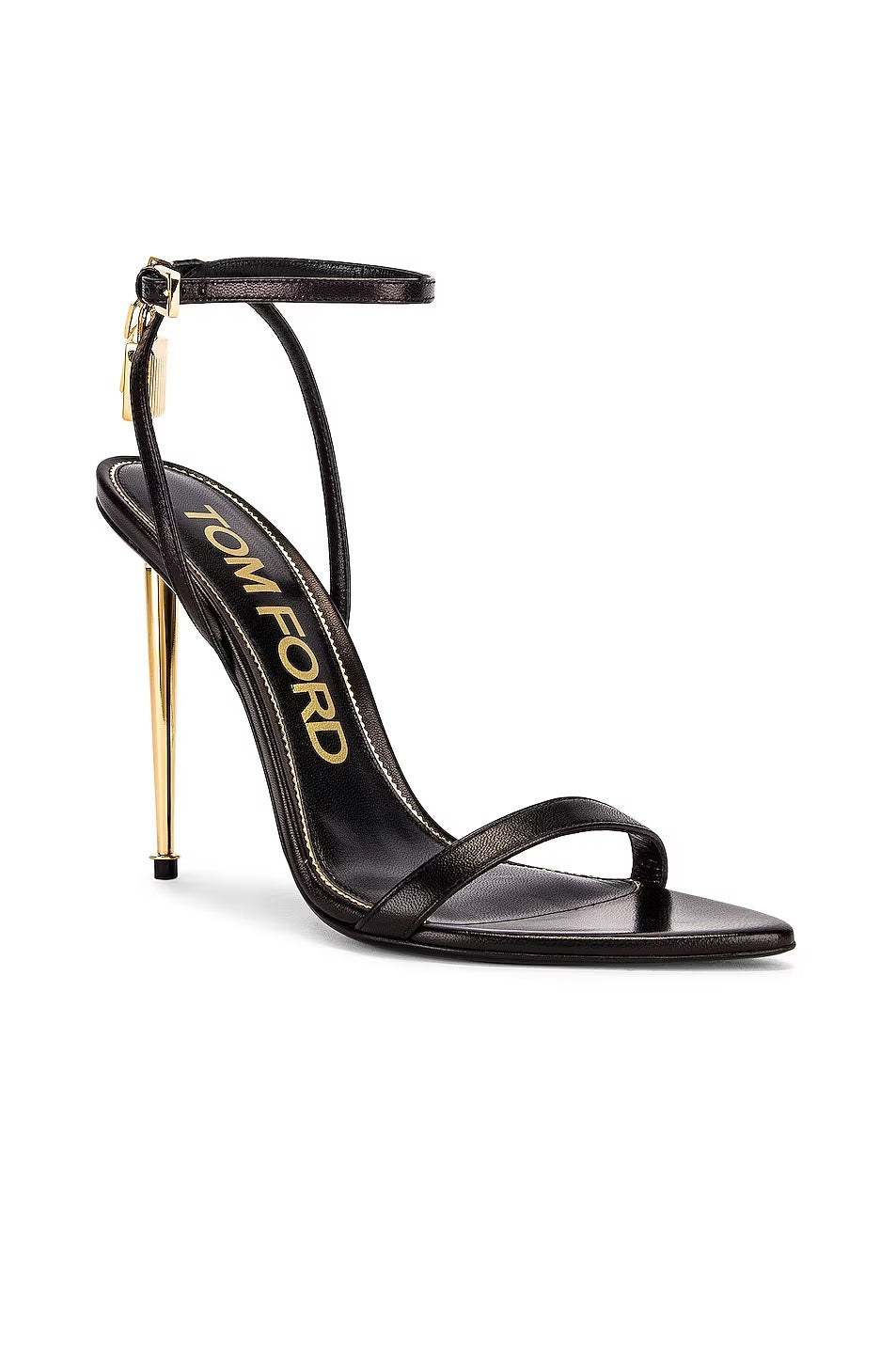 TOM FORD PADLOCK POINTY NAKED SANDALS 105