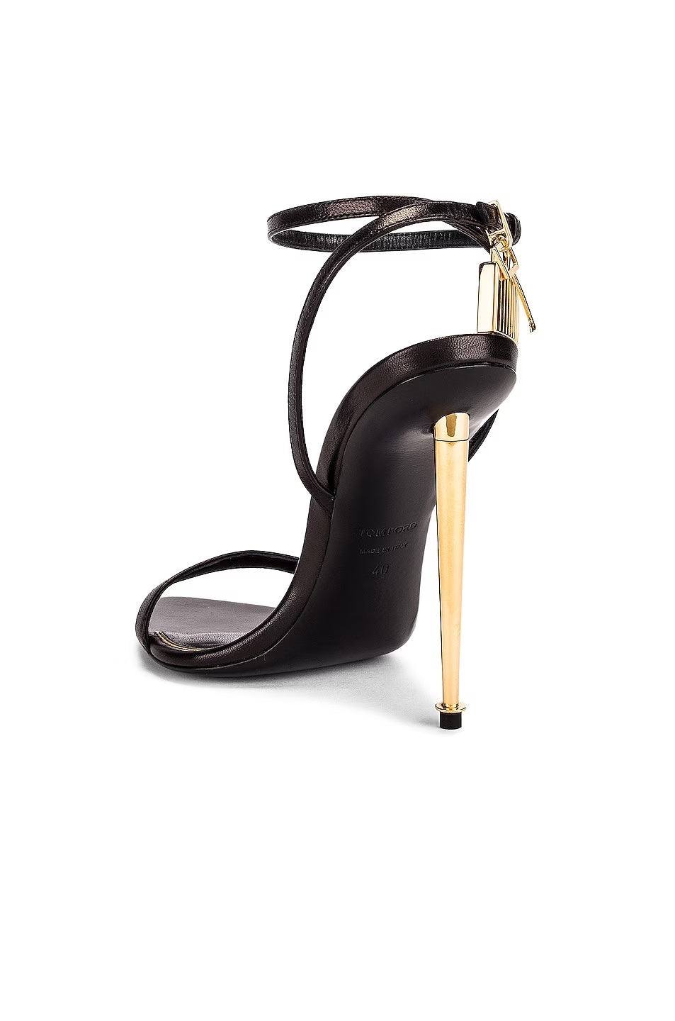 TOM FORD PADLOCK POINTY NAKED SANDALS 105