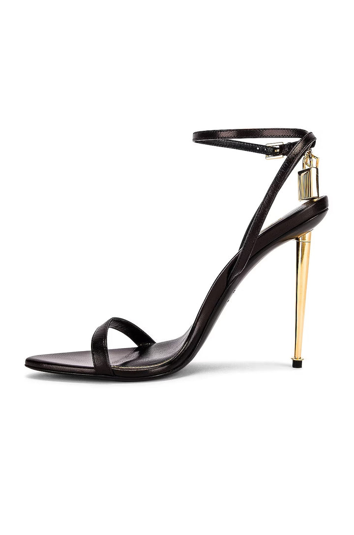 TOM FORD PADLOCK POINTY NAKED SANDALS 105