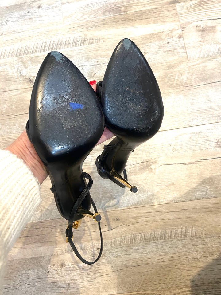 TOM FORD PADLOCK POINTY NAKED SANDALS 105