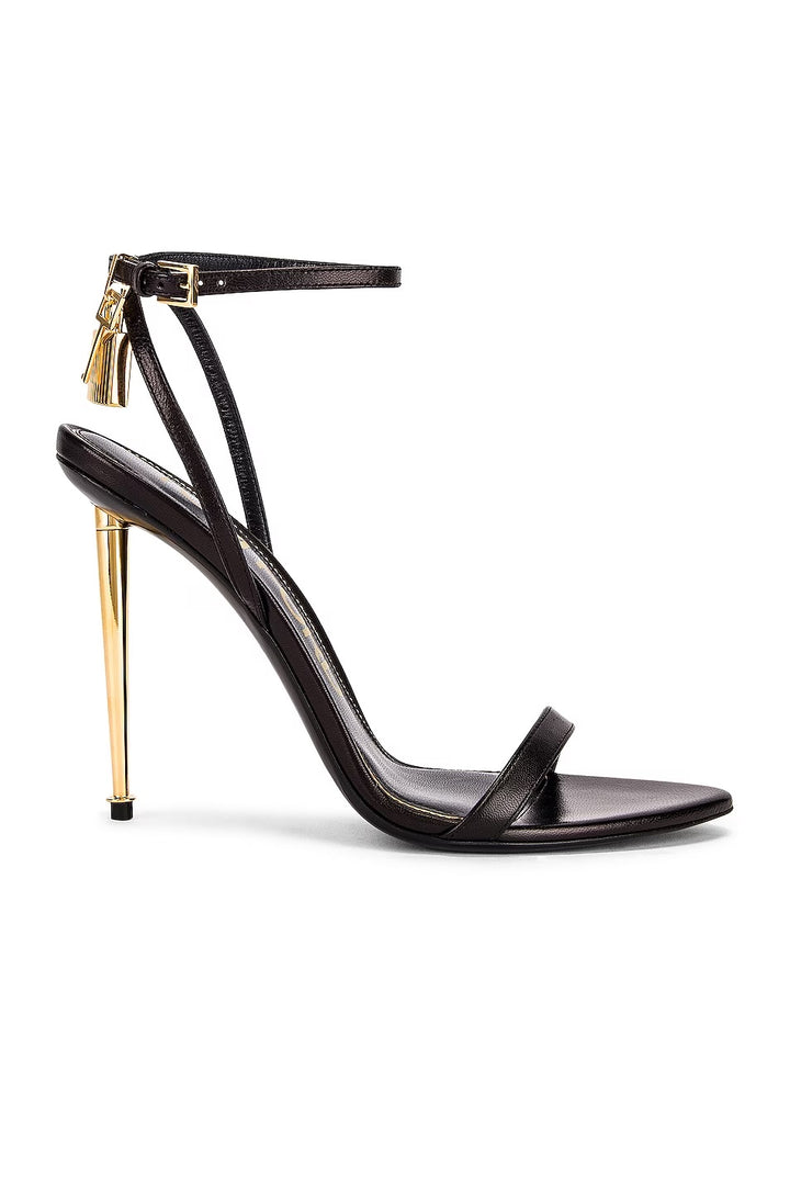 TOM FORD PADLOCK POINTY NAKED SANDALS 105