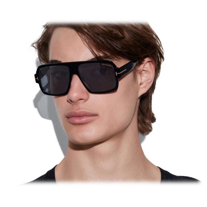 TOM FORD RAVEN TF1036 SQUARE PILOT SUNGLASSES