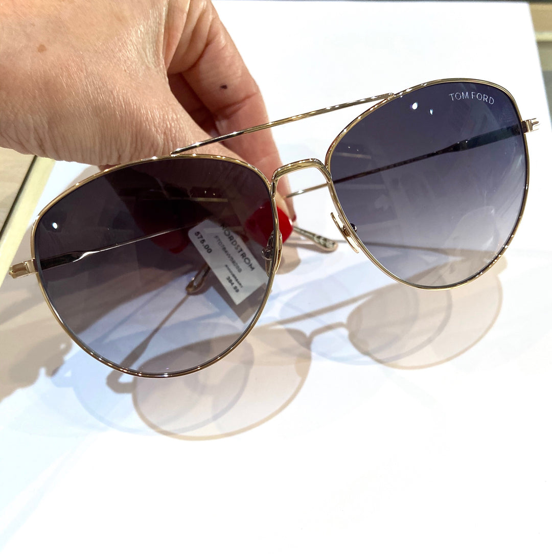 TOM FORD MILLA AVIATOR SUNGLASSES