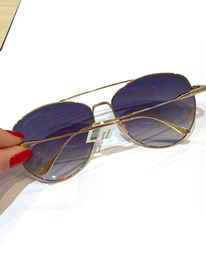 TOM FORD MILLA AVIATOR SUNGLASSES