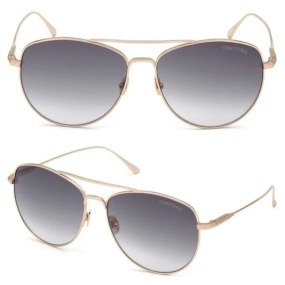 TOM FORD MILLA AVIATOR SUNGLASSES