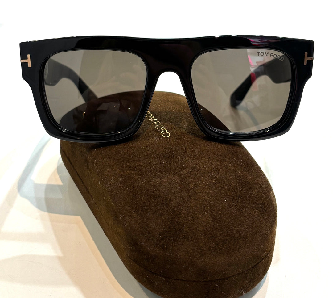 TOM FORD TF711 FAUSTO T-LOGO SQUARE SUNGLASSES
