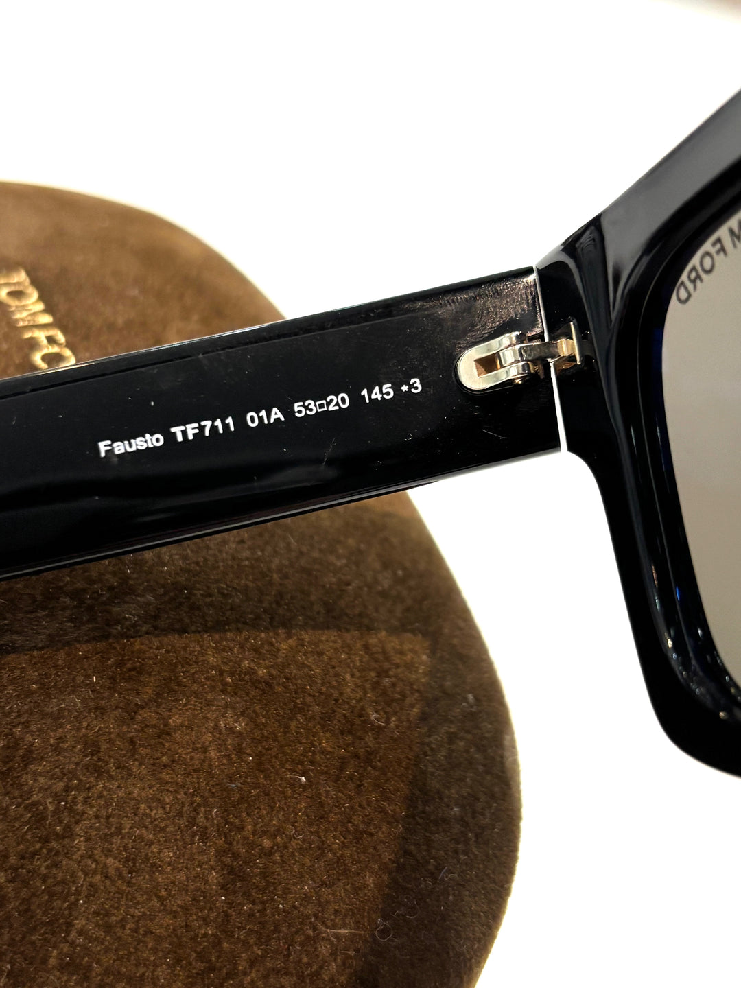 TOM FORD TF711 FAUSTO T-LOGO SQUARE SUNGLASSES