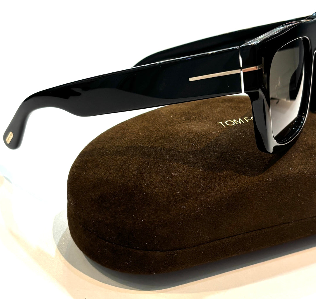 TOM FORD TF711 FAUSTO T-LOGO SQUARE SUNGLASSES