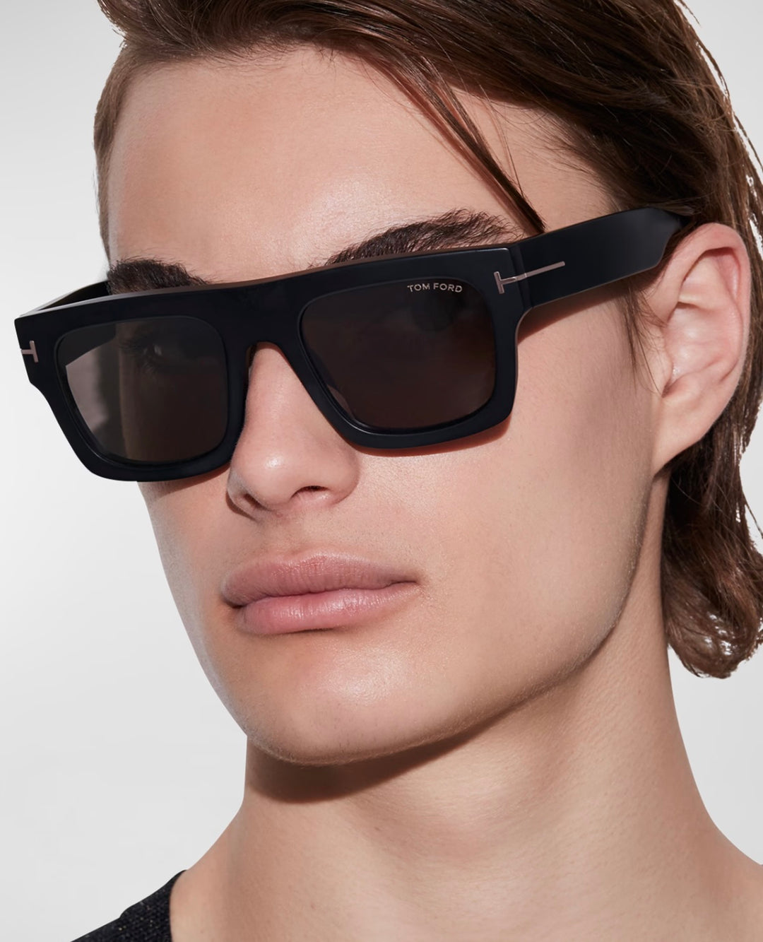 TOM FORD TF711 FAUSTO T-LOGO SQUARE SUNGLASSES