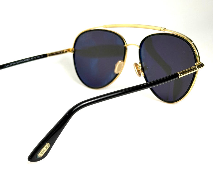 TOM FORD TF748 POLARIZED AVIATOR CURTIS SUNGLASSES