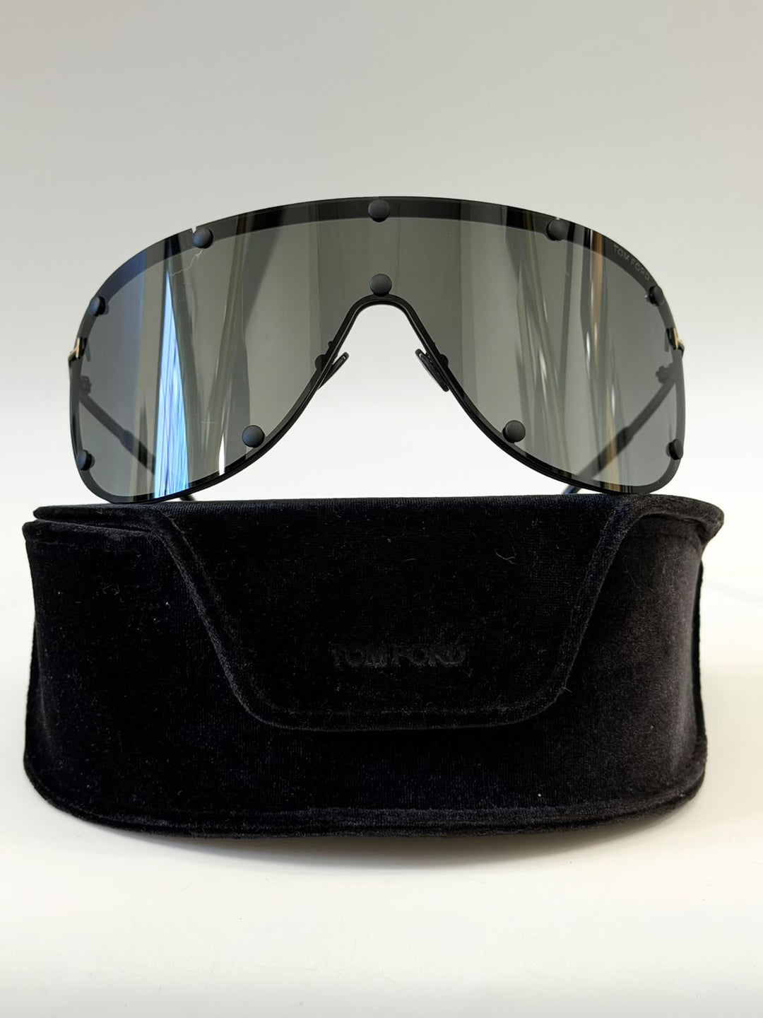 TOM FORD 70MM SHIELD METAL SUNGLASSES