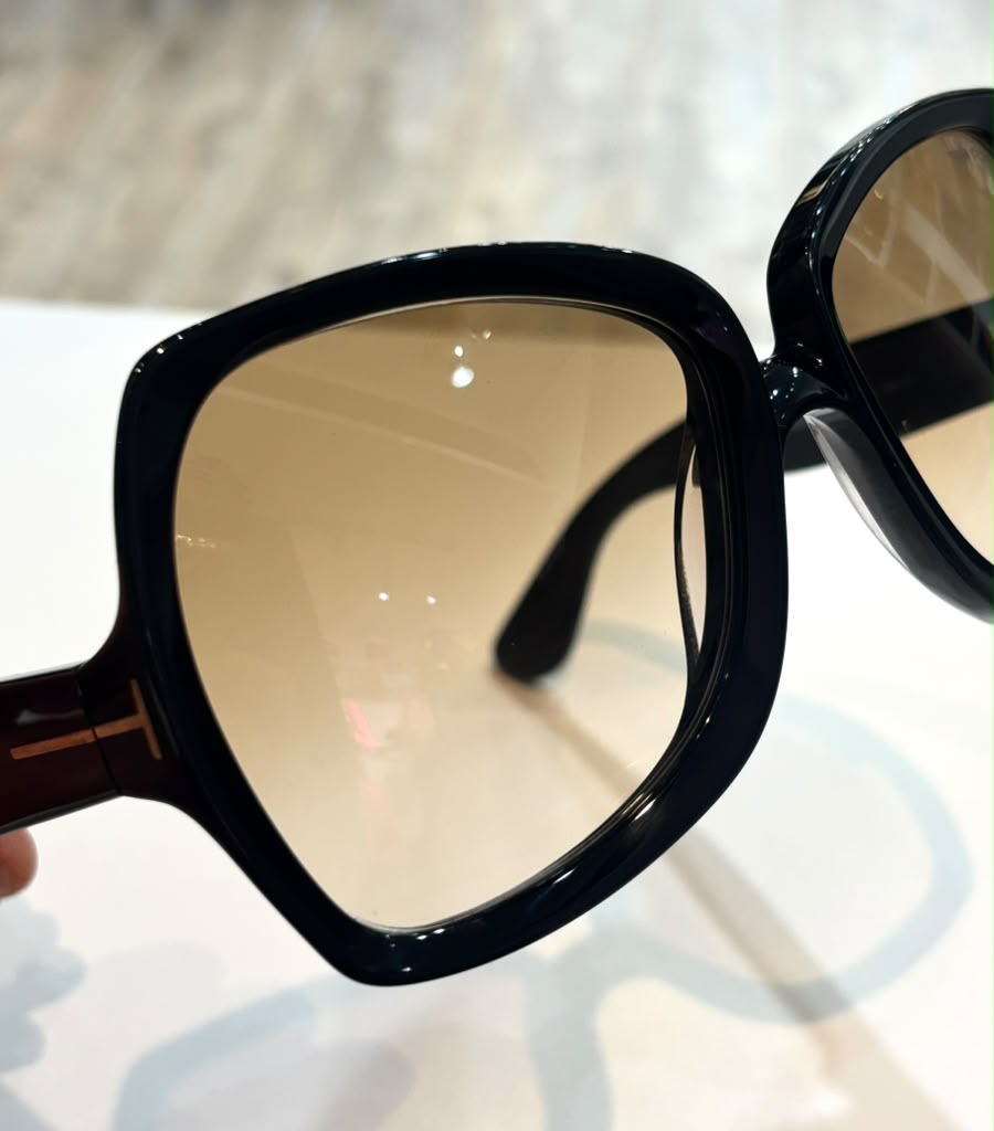 TOM FORD TF1222 01B JERRY BUTTERFLY OVERSIZED ACETATE SUNGLASSES