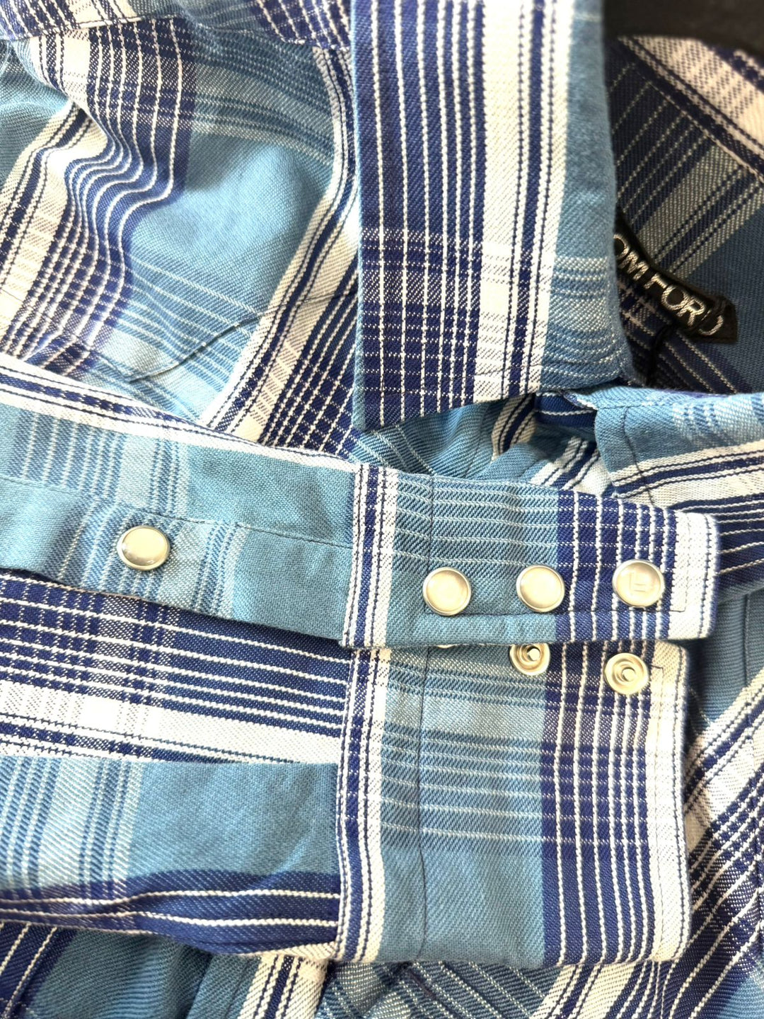TOM FORD WESTERN PLAID BUTTON-DOWN MEN&