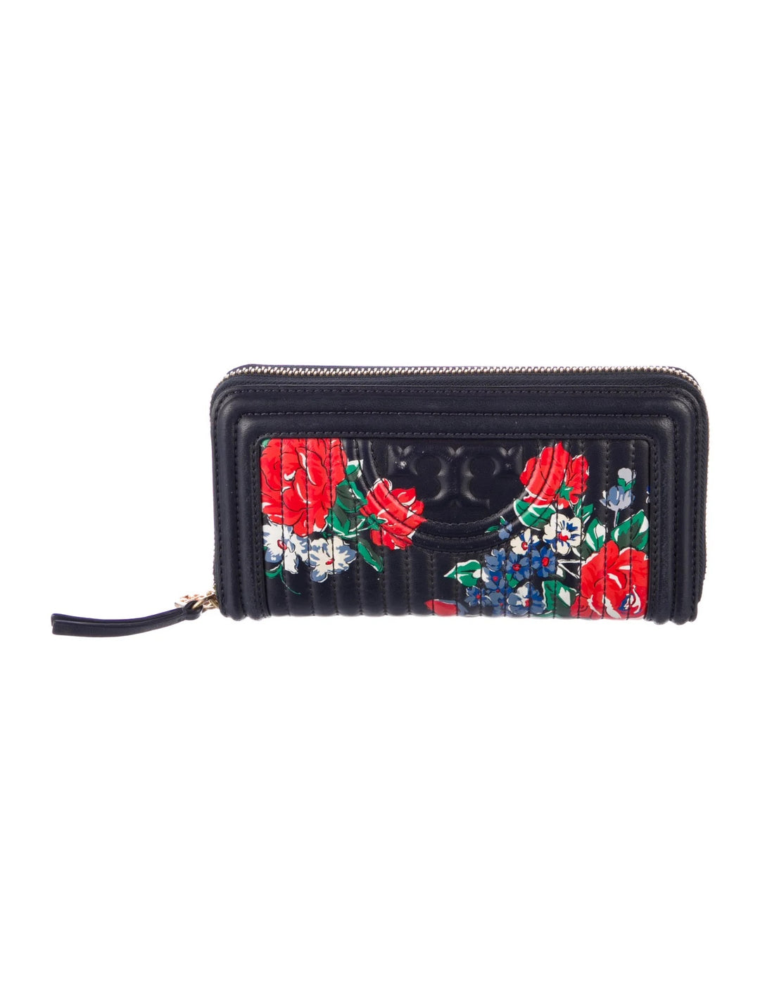 TORY BURCH FLEMING SOFT PRINTED ZIP CONTINENTAL WALLET