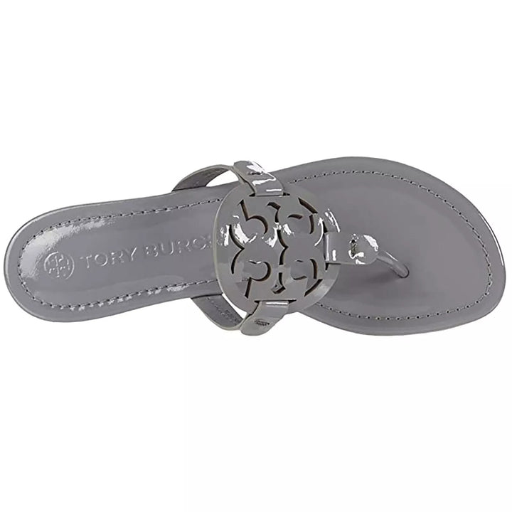 TORY BURCH GLOSSY PATENT LEATHER MILLER SANDALS