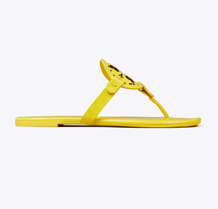 TORY BURCH GLOSSY PATENT LEATHER MILLER SANDALS