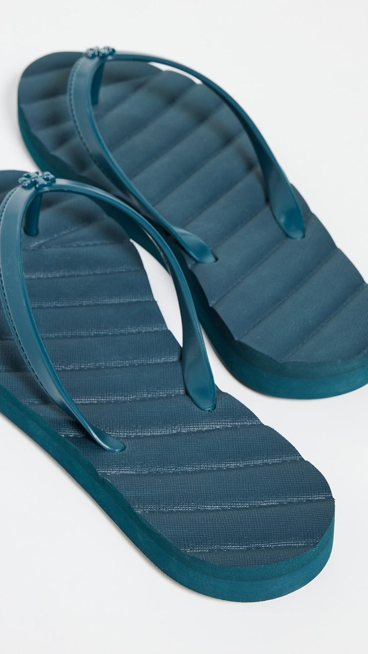 TORY BURCH KIRA QUILTED FLIP FLOP SANDALS