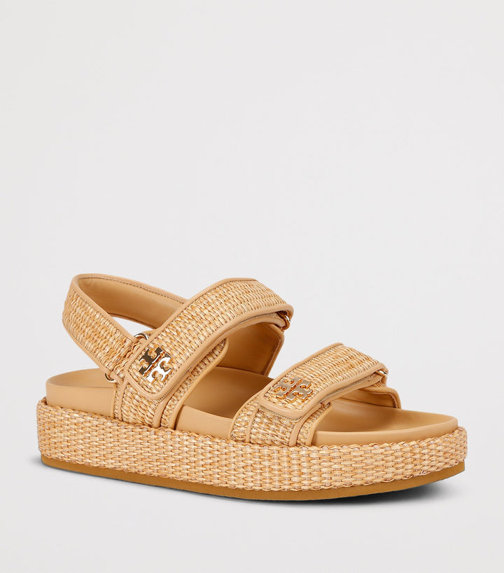 TORY BURCH KIRA SPORTY RAFFIA SANDALS