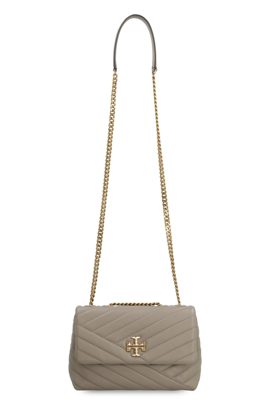 TORY BURCH KIRA QUILTED CHEVRON NAPPA LEATHER CONVERTIBLE SHOULDER BAG