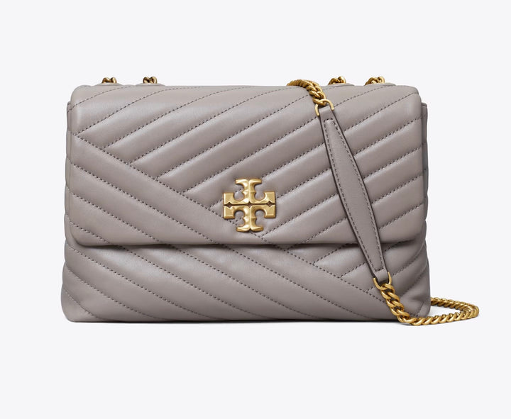 TORY BURCH KIRA QUILTED CHEVRON NAPPA LEATHER CONVERTIBLE SHOULDER BAG