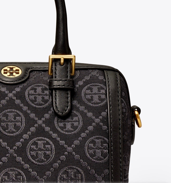 TORY BURCH MINI T MONOGRAM BARREL BAG