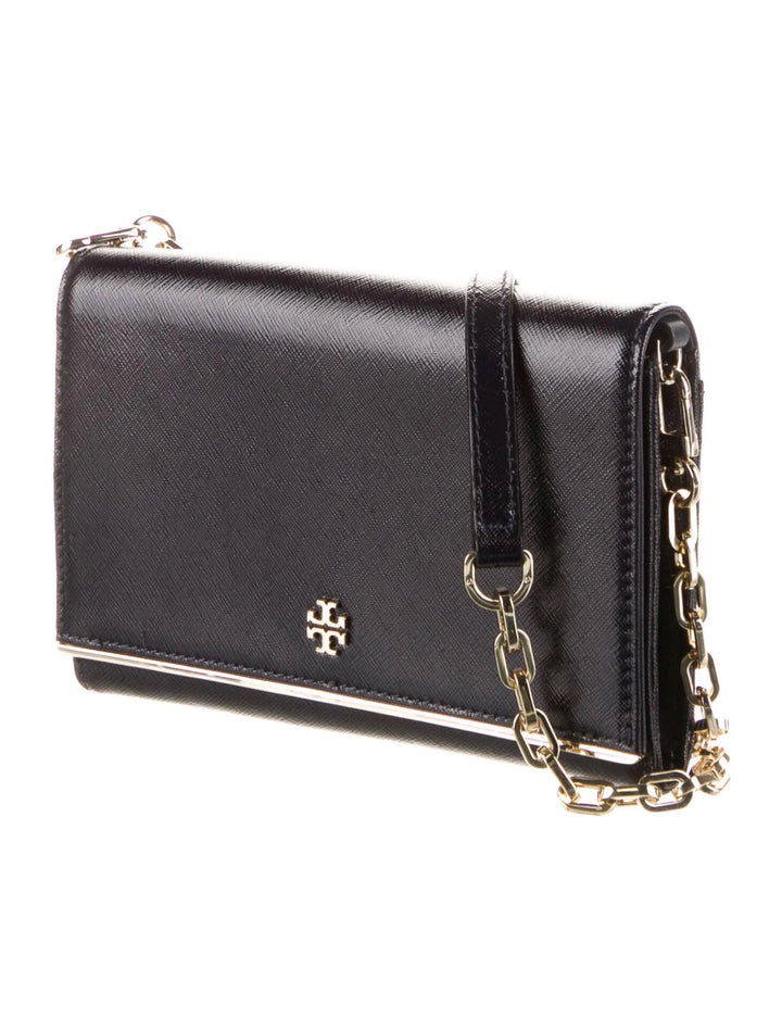 TORY BURCH ROBINSON SAFFIANO LEATHER WALLET ON A CHAIN