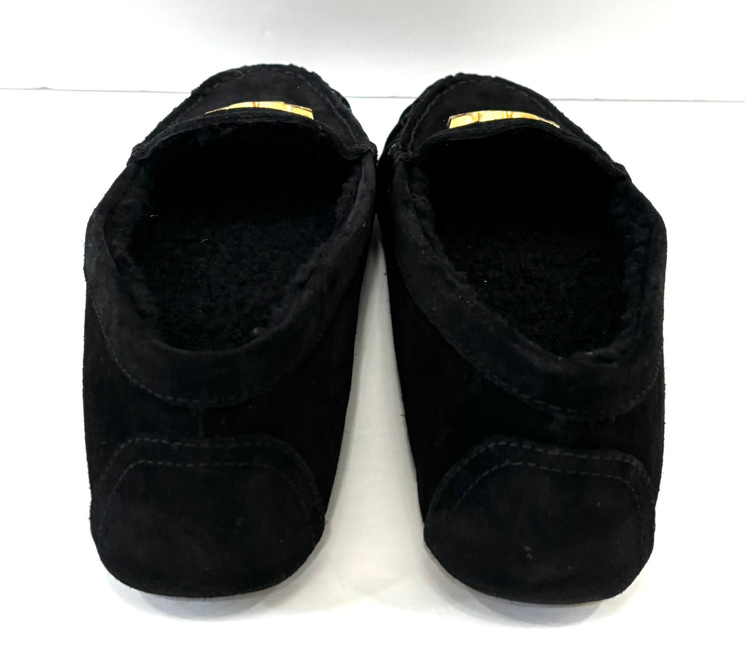 TORY BURCH EVERLY SUEDE SHEARLING LOAFERS