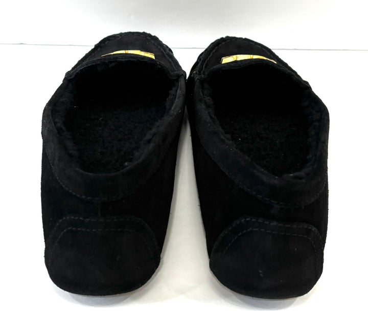 TORY BURCH EVERLY SUEDE SHEARLING LOAFERS