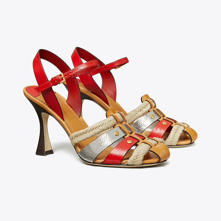 TORY BURCH FISHERMAN HEEL SANDAL