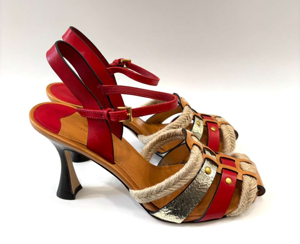 TORY BURCH FISHERMAN HEEL SANDAL