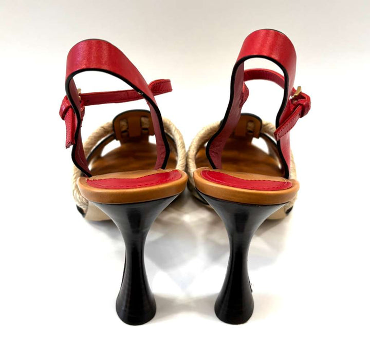 TORY BURCH FISHERMAN HEEL SANDAL