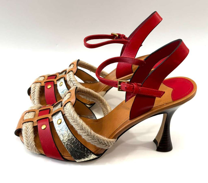 TORY BURCH FISHERMAN HEEL SANDAL