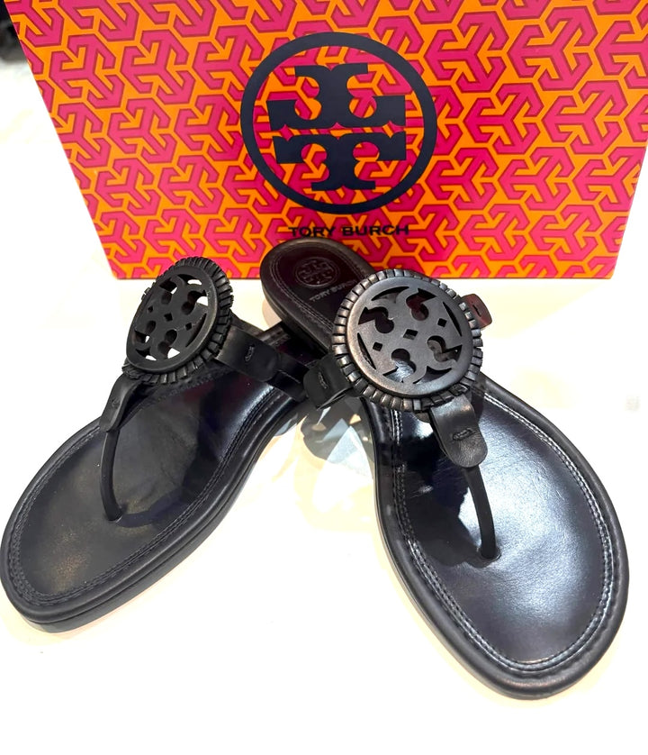 TORY BURCH MILLER FRINGE SANDALS