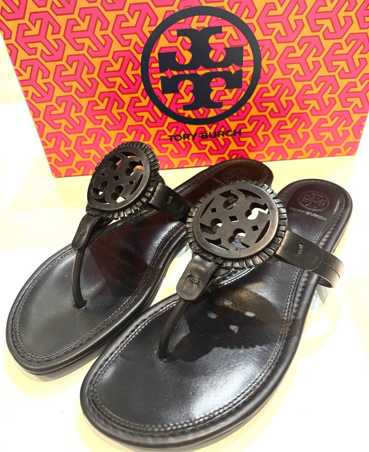 TORY BURCH MILLER FRINGE SANDALS